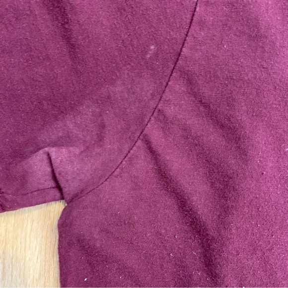 Vintage Men’s Simple Plan Distressed Spell Out Y2K Maroon T-Shirt Medium - Picture 7 of 10